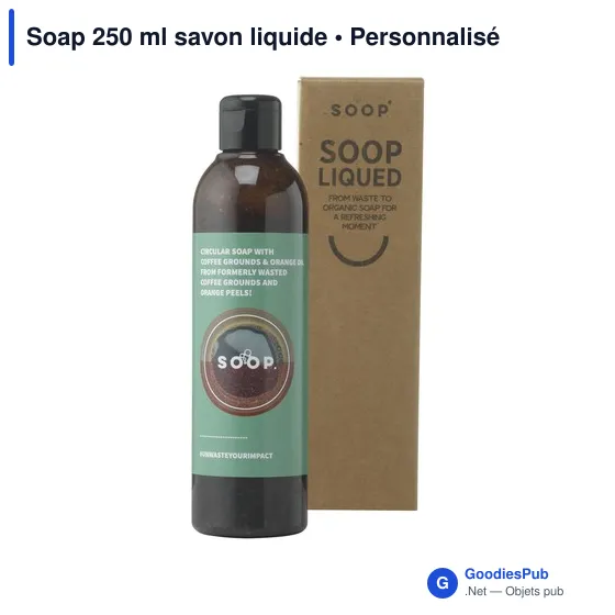 Savon liquide personnalisable 250 ml avec logo - Soap - Image 4