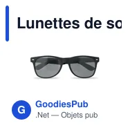 Lunettes de soleil personnalisables avec logo - SOBLUE SEAQUAL - Miniature 2