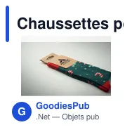 Chaussettes personnalisables de Noël avec logo - SOC LARGE - Miniature 5