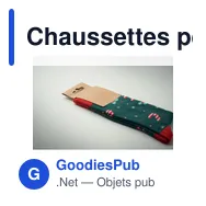 Chaussettes personnalisables de Noël avec logo - SOC LARGE - Miniature 6