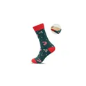 Variante vert - Chaussettes personnalisables de Noël avec logo - SOC LARGE