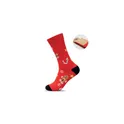 Variante rouge - Chaussettes personnalisables de Noël avec logo - SOC LARGE