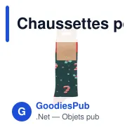 Chaussettes personnalisables de Noël avec logo - SOC MEDIUM - Miniature 4