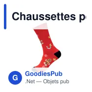 Chaussettes personnalisables de Noël avec logo - SOC MEDIUM - Miniature 8