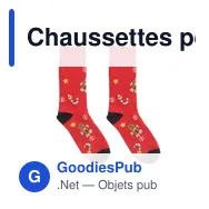 Chaussettes personnalisables de Noël avec logo - SOC MEDIUM - Miniature 9