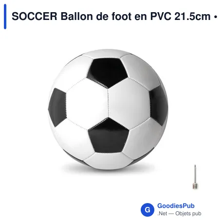 SOCCER Ballon de foot en PVC 21.5cm