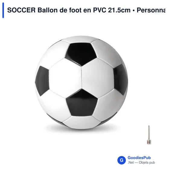 SOCCER Ballon de foot en PVC 21.5cm - Image 1
