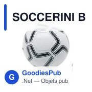 SOCCERINI Ballon de football en PVC 21.5cm - Miniature 1