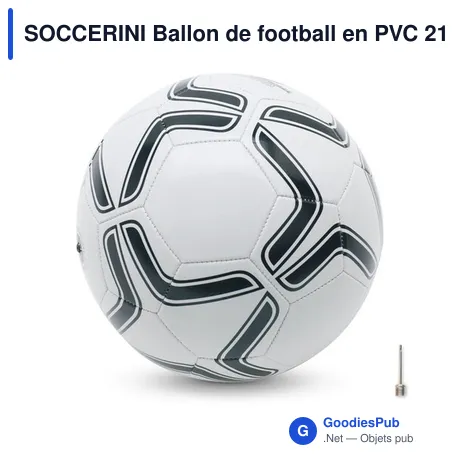 SOCCERINI Ballon de football en PVC 21.5cm
