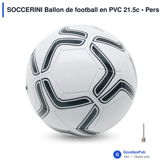 SOCCERINI Ballon de football en PVC 21.5cm - Image 1