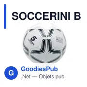 SOCCERINI Ballon de football en PVC 21.5cm - Miniature 2