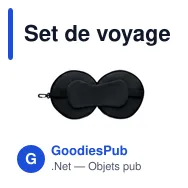 Set de voyage personnalisable SOFT NUIT avec logo - Miniature 11