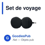 Set de voyage personnalisable SOFT NUIT avec logo - Miniature 12