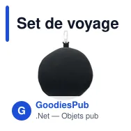 Set de voyage personnalisable SOFT NUIT avec logo - Miniature 9