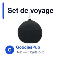 Set de voyage personnalisable SOFT NUIT avec logo - Miniature 10