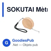 SOKUTAI Mètre à ruban en bambou 2m - Miniature 1