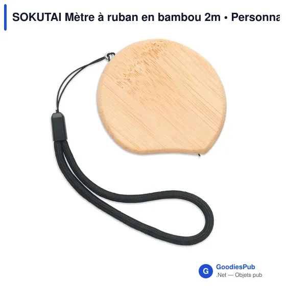SOKUTAI Mètre à ruban en bambou 2m - Image 2