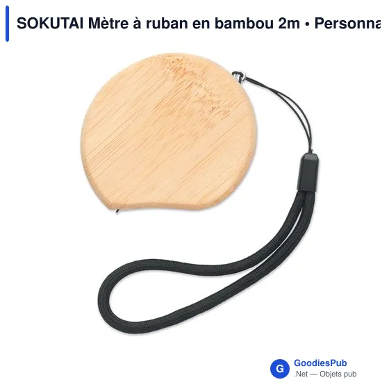 SOKUTAI Mètre à ruban en bambou 2m - Image 3