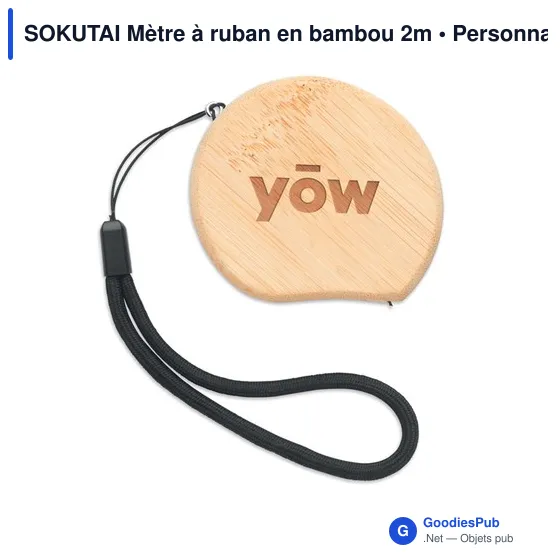 SOKUTAI Mètre à ruban en bambou 2m - Image 4