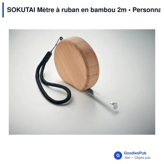 SOKUTAI Mètre à ruban en bambou 2m - Image 6