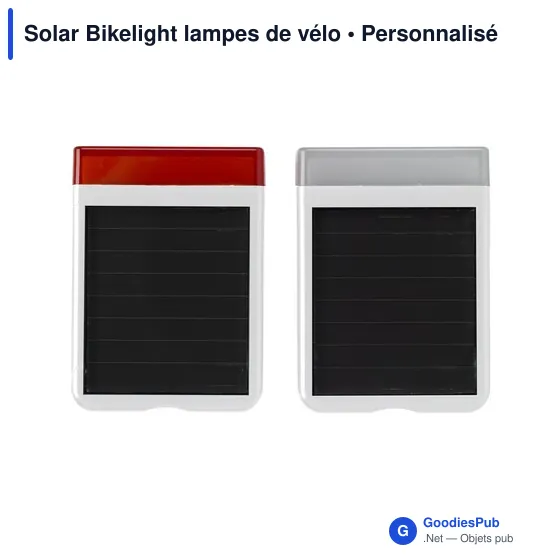Lampes de vélo personnalisables Solar Bikelight avec logo - Image 2