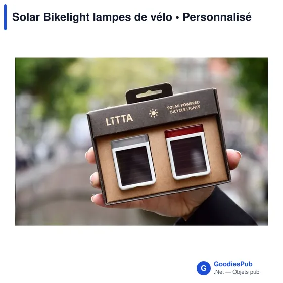 Lampes de vélo personnalisables Solar Bikelight avec logo - Image 11