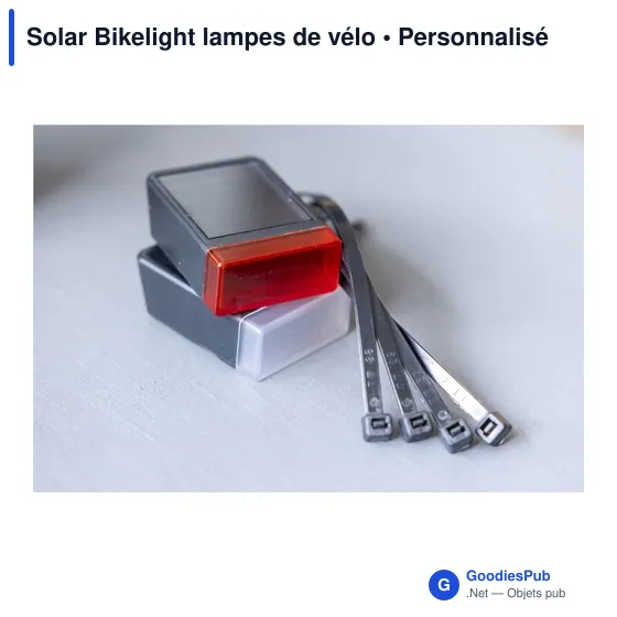 Lampes de vélo personnalisables Solar Bikelight avec logo - Image 12
