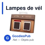 Lampes de vélo personnalisables Solar Bikelight avec logo - Miniature 5
