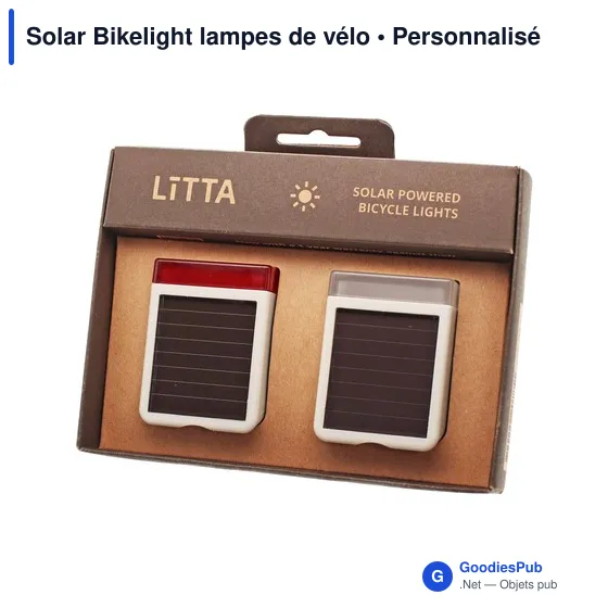 Lampes de vélo personnalisables Solar Bikelight avec logo - Image 5