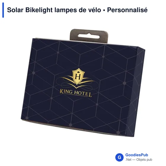 Lampes de vélo personnalisables Solar Bikelight avec logo - Image 6