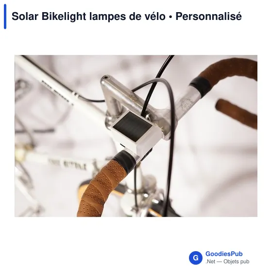 Lampes de vélo personnalisables Solar Bikelight avec logo - Image 7