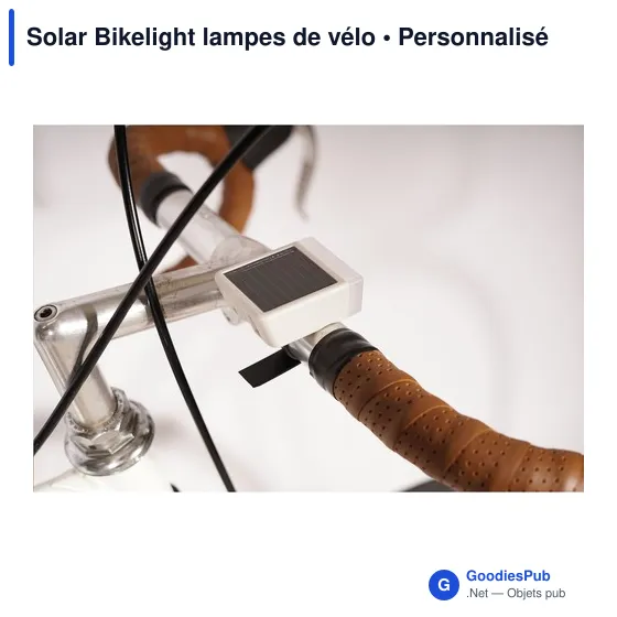 Lampes de vélo personnalisables Solar Bikelight avec logo - Image 9