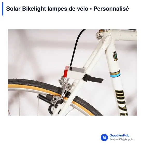 Lampes de vélo personnalisables Solar Bikelight avec logo - Image 10