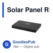Chargeur solaire personnalisable 10W avec logo - Solar Panel RPET - Miniature 7