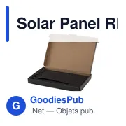 Chargeur solaire personnalisable 10W avec logo - Solar Panel RPET - Miniature 8