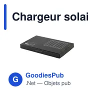 Chargeur solaire personnalisable 10W avec logo - Solar Panel RPET - Miniature 9