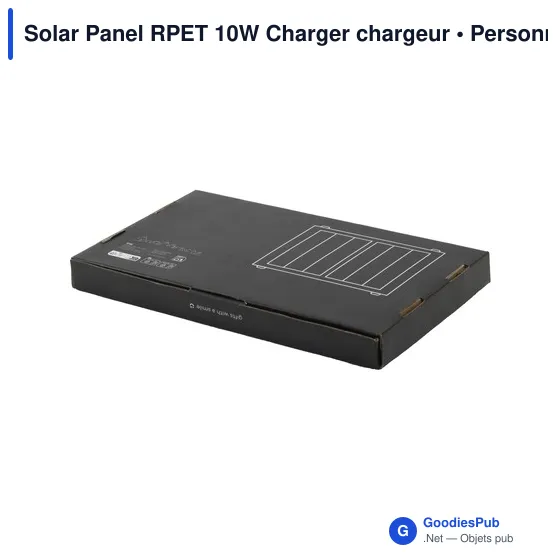 Chargeur solaire personnalisable 10W avec logo - Solar Panel RPET - Image 9