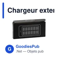 Chargeur externe personnalisable Solar Powerbank 8000+ avec logo - Miniature 11