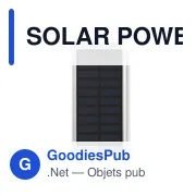 SOLAR POWERFLAT Powerbank solaire 8000mAh - Miniature 1
