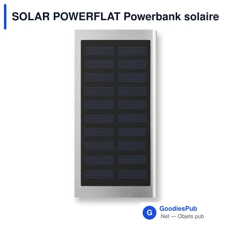 SOLAR POWERFLAT Powerbank solaire 8000mAh