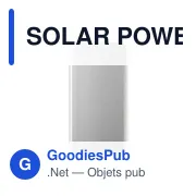 SOLAR POWERFLAT Powerbank solaire 8000mAh - Miniature 2