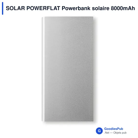 SOLAR POWERFLAT Powerbank solaire 8000mAh - Image 2