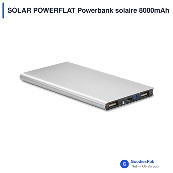 SOLAR POWERFLAT Powerbank solaire 8000mAh - Image 4