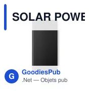 SOLAR POWERFLAT Powerbank solaire 8000mAh - Miniature 7