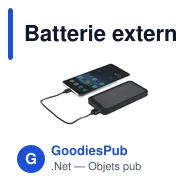 Batterie externe personnalisable Solar RCS Powerbank 4000 avec logo - Miniature 1