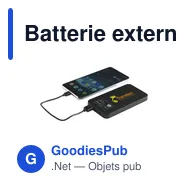 Batterie externe personnalisable Solar RCS Powerbank 4000 avec logo - Miniature 5