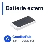 Batterie externe personnalisable Solar RCS Powerbank 4000 avec logo - Miniature 9