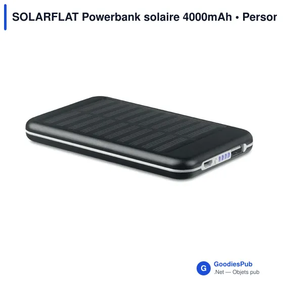 SOLARFLAT Powerbank solaire 4000mAh - Image 1