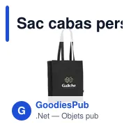Sac cabas personnalisable en toile recyclée avec logo - Solid Bag Colour GRS - Miniature 12