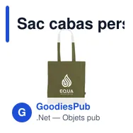 Sac cabas personnalisable en toile recyclée avec logo - Solid Bag Colour GRS - Miniature 10